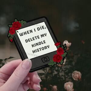 Vinyl Bookish Sticker Dark Romance Fantasy Smut Reader Faerie Gothic Art